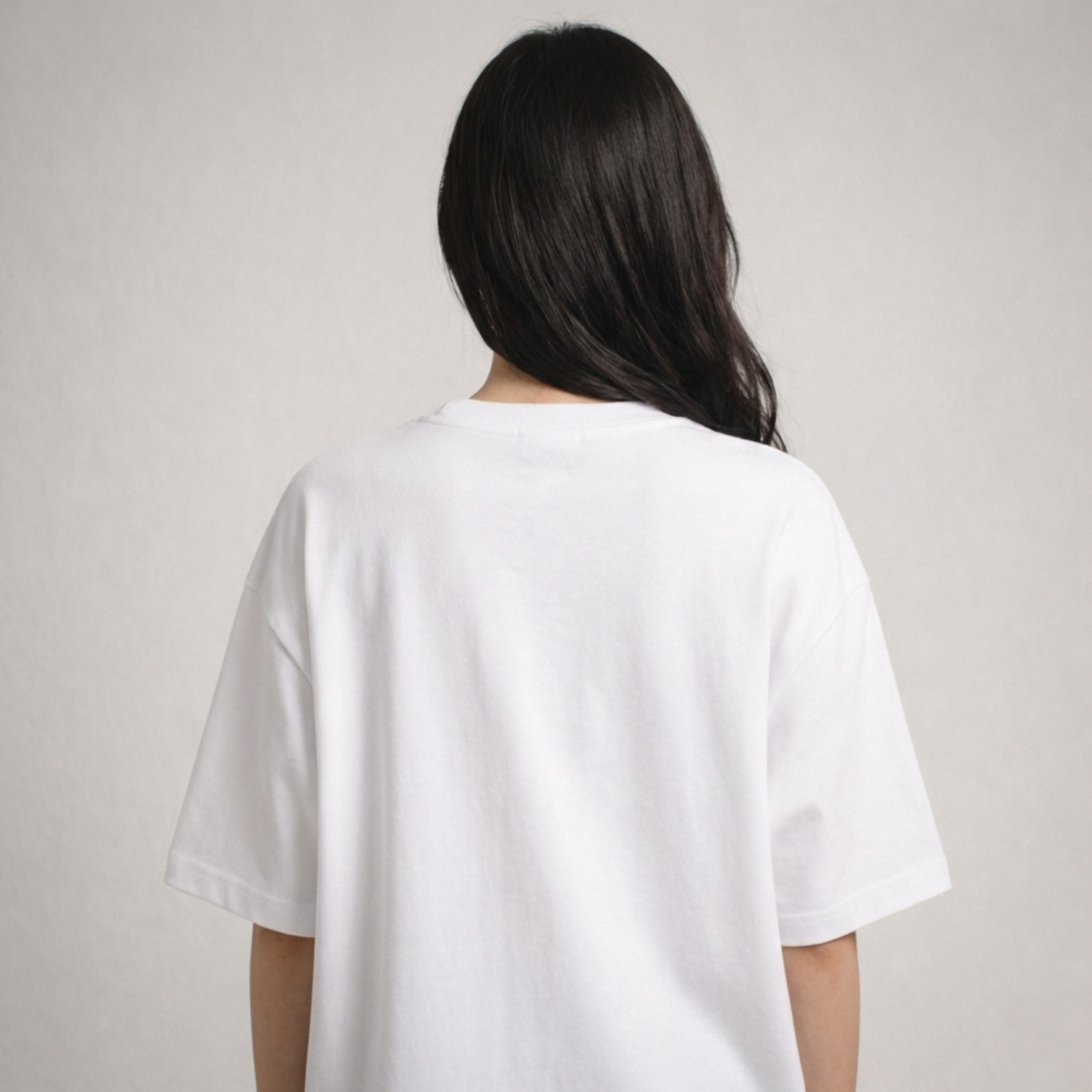 Urban Drape Oversized T-Shirt - Medium Weight | White