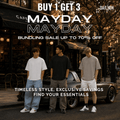 Dailyon Promo Bundling Sale Buy 1 Get 3 Urban Drape Oversized T-Shirt | White - Black - Khaky