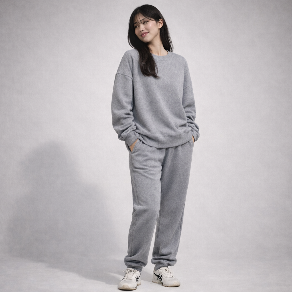 Sweatshirt Crewneck Oversized  | Grey Misty