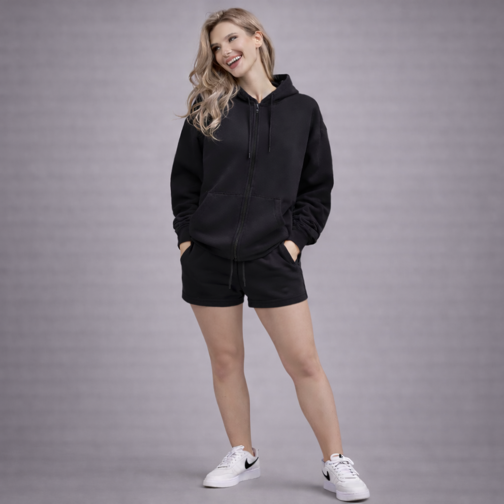 Short Sweatpants Female | Black