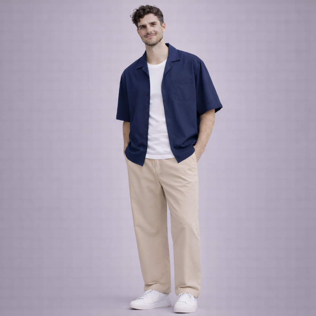 Pantalon chino beige