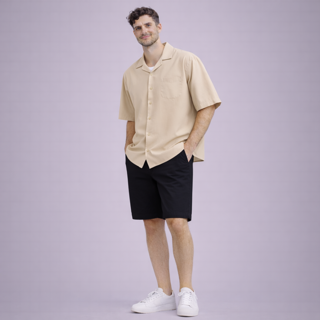 Short Chino Pants Male | Black