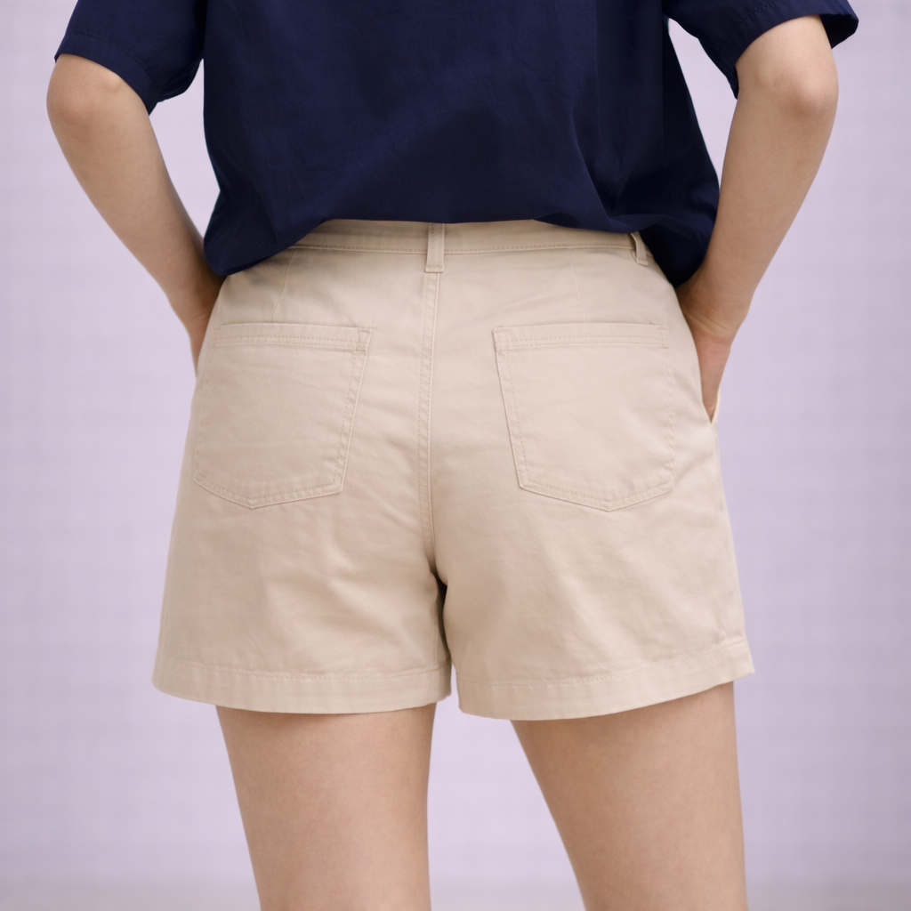 Short Chino Pants Female | Beige