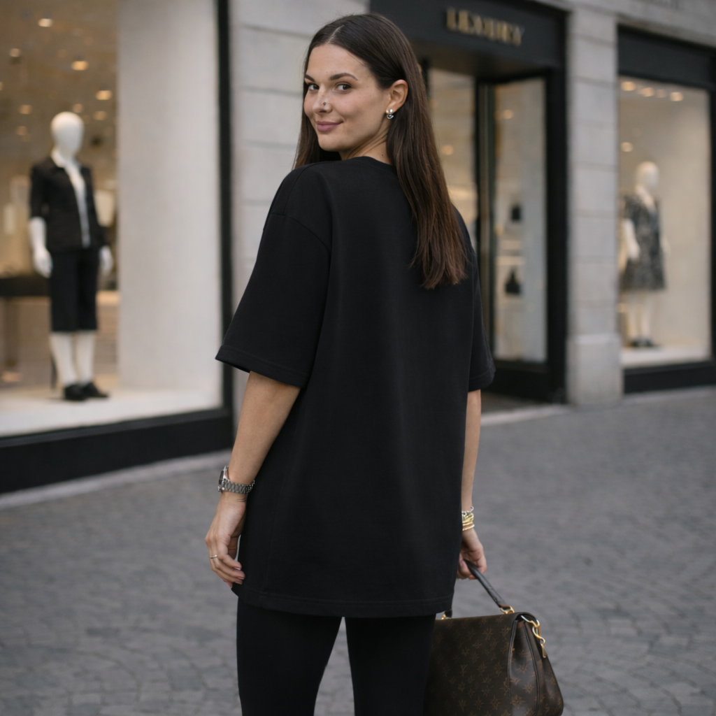 New York Masterpiece Oversized T-Shirt - Heavy Weight | Black