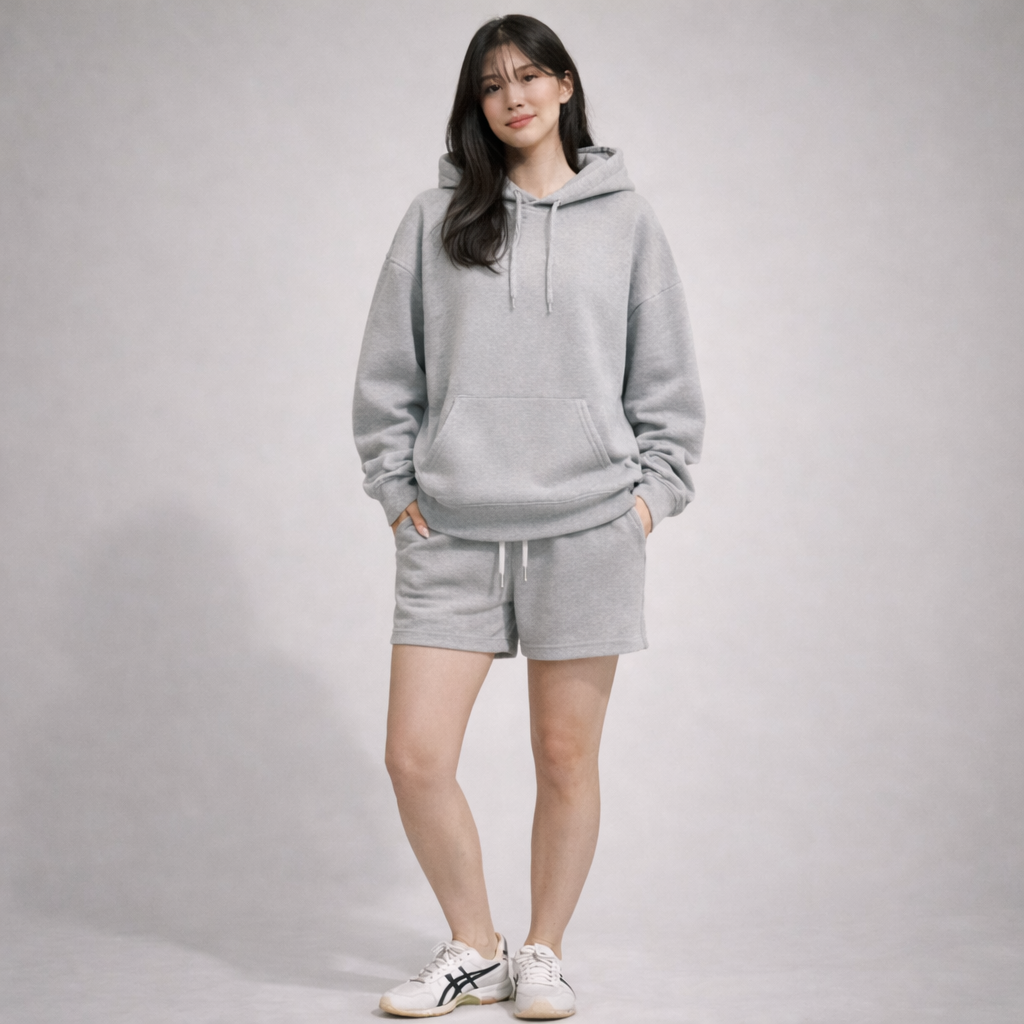 Short Sweatpants Female | Misty Grey