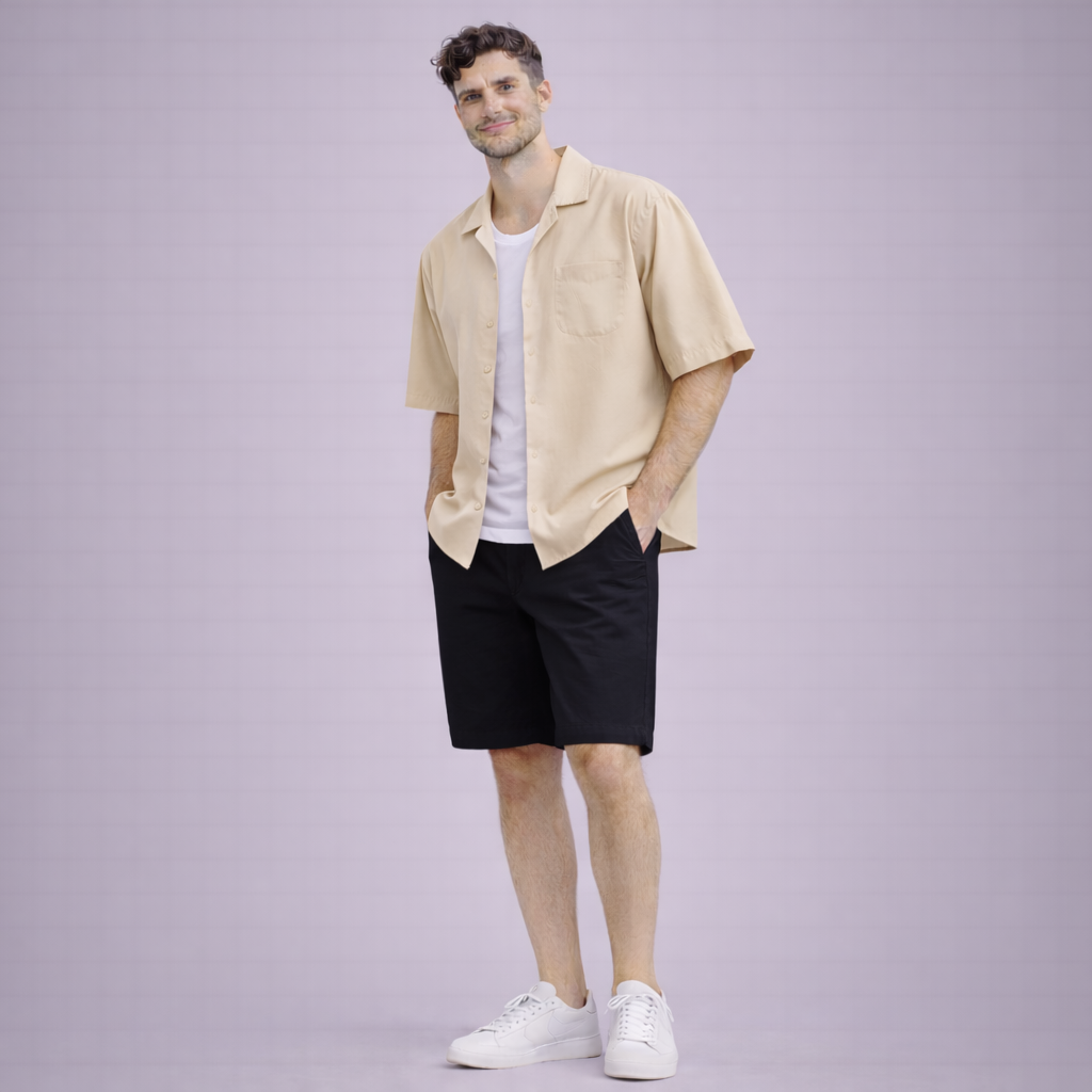 Short Chino Pants Male | Black