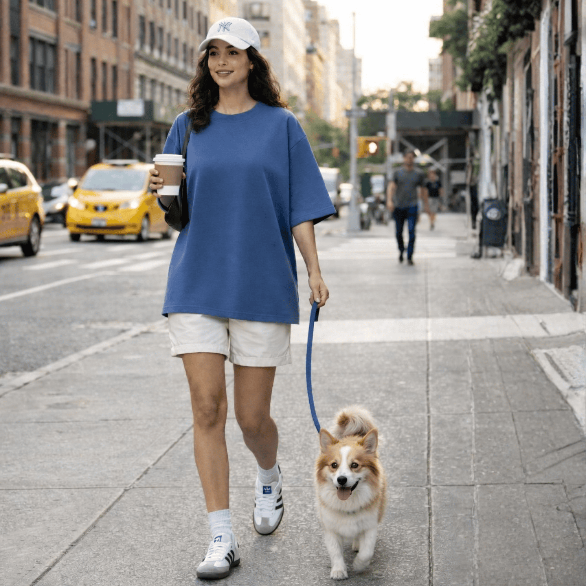 Dailyon Promo Bundling Sale Buy 1 Get 3 Urban Drape Oversized T-Shirt | White - Steel Blue - Black