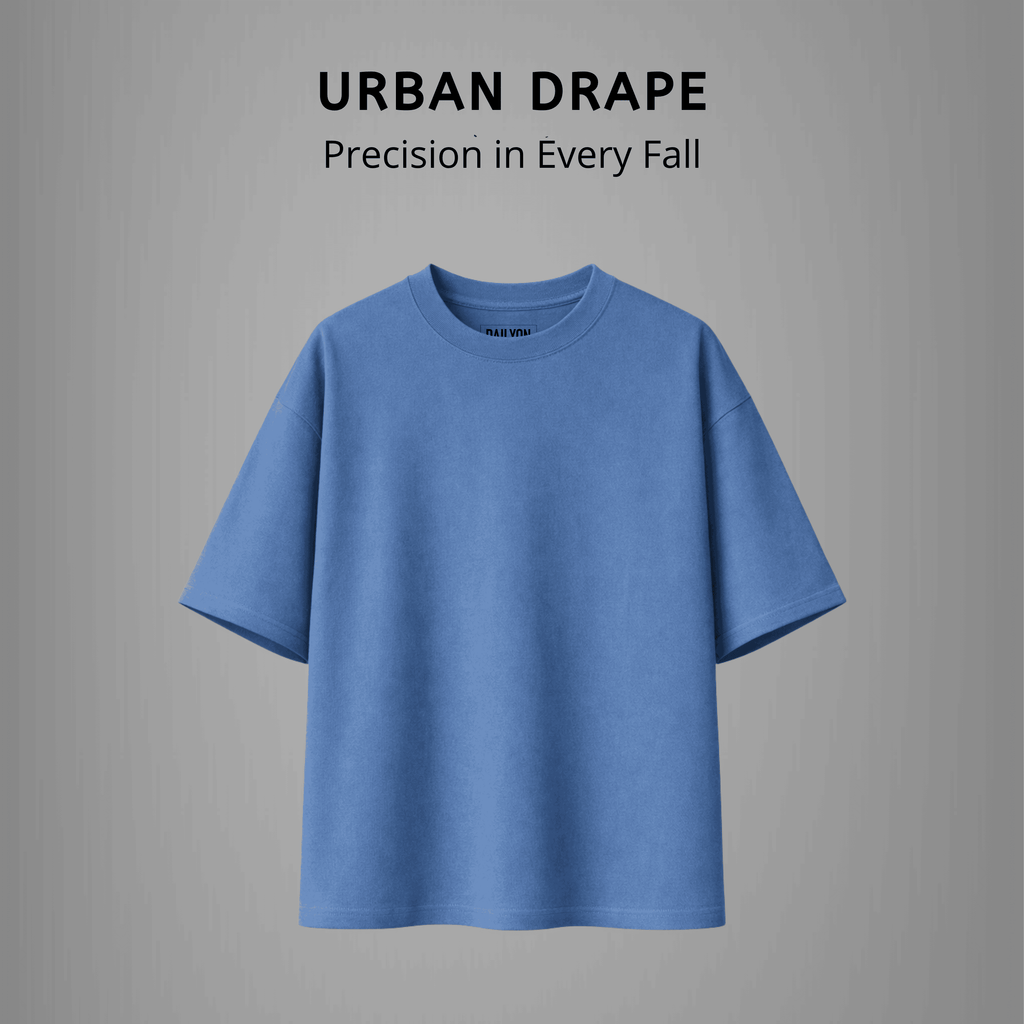 Dailyon Promo Bundling Sale Buy 1 Get 3 Urban Drape Oversized T-Shirt | White - Steel Blue - Black