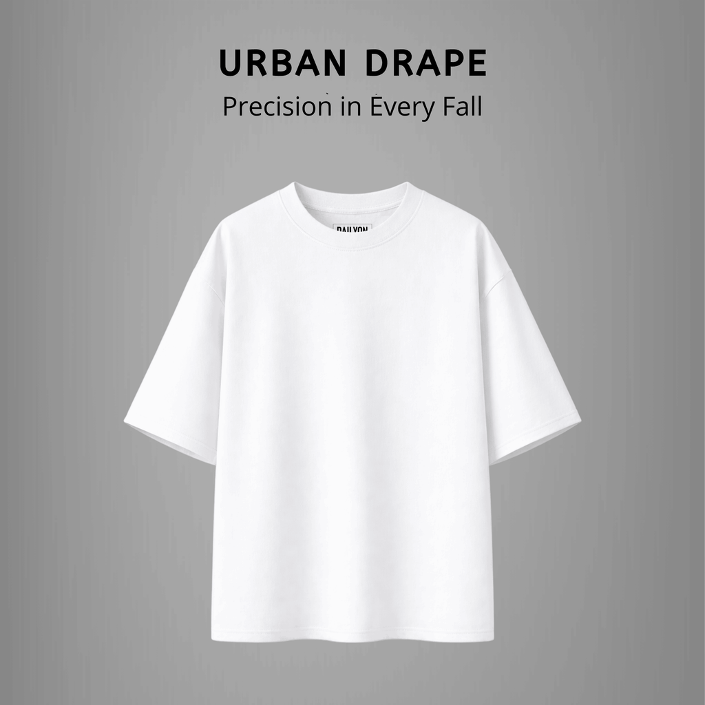 Dailyon Promo Bundling Sale Buy 1 Get 3 Urban Drape Oversized T-Shirt | White - Steel Blue - Black
